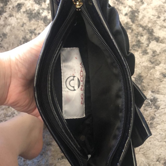 LAST CHANCE 🔹4 for $30💄Big Buddha Black Clutch - Picture 5 of 8